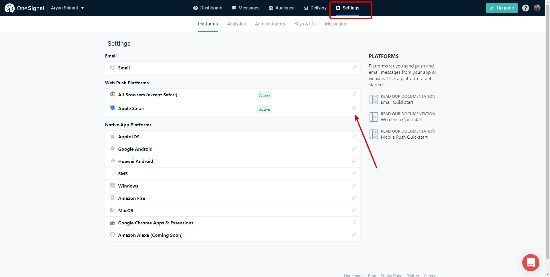 Notifiche Push per Safari con OneSignal e WordPress