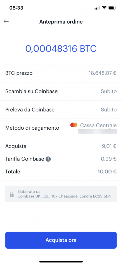 bitcoin coinbase