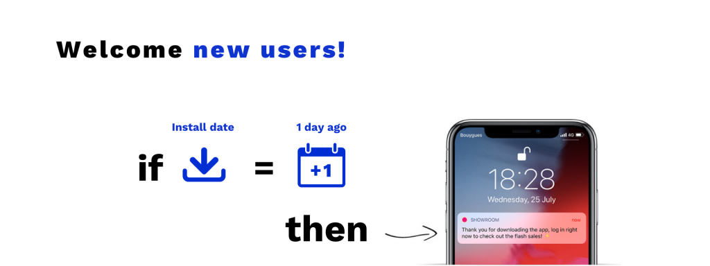 Notifica push benvenuto