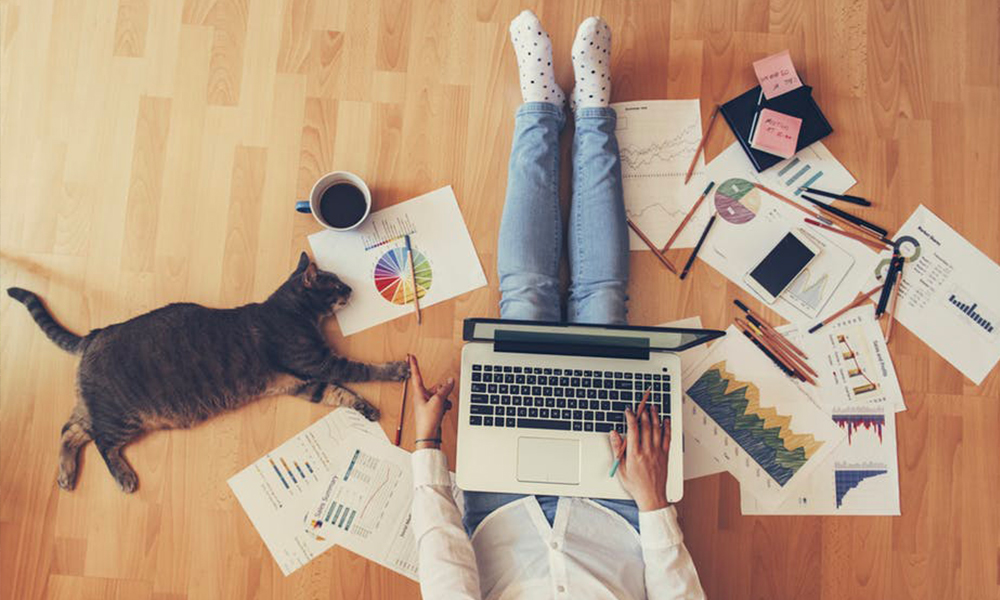Crea un'area dedicata per lavorare da casa